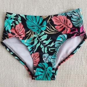 So Girls tropical print swimsuit bottoms, 7/8
